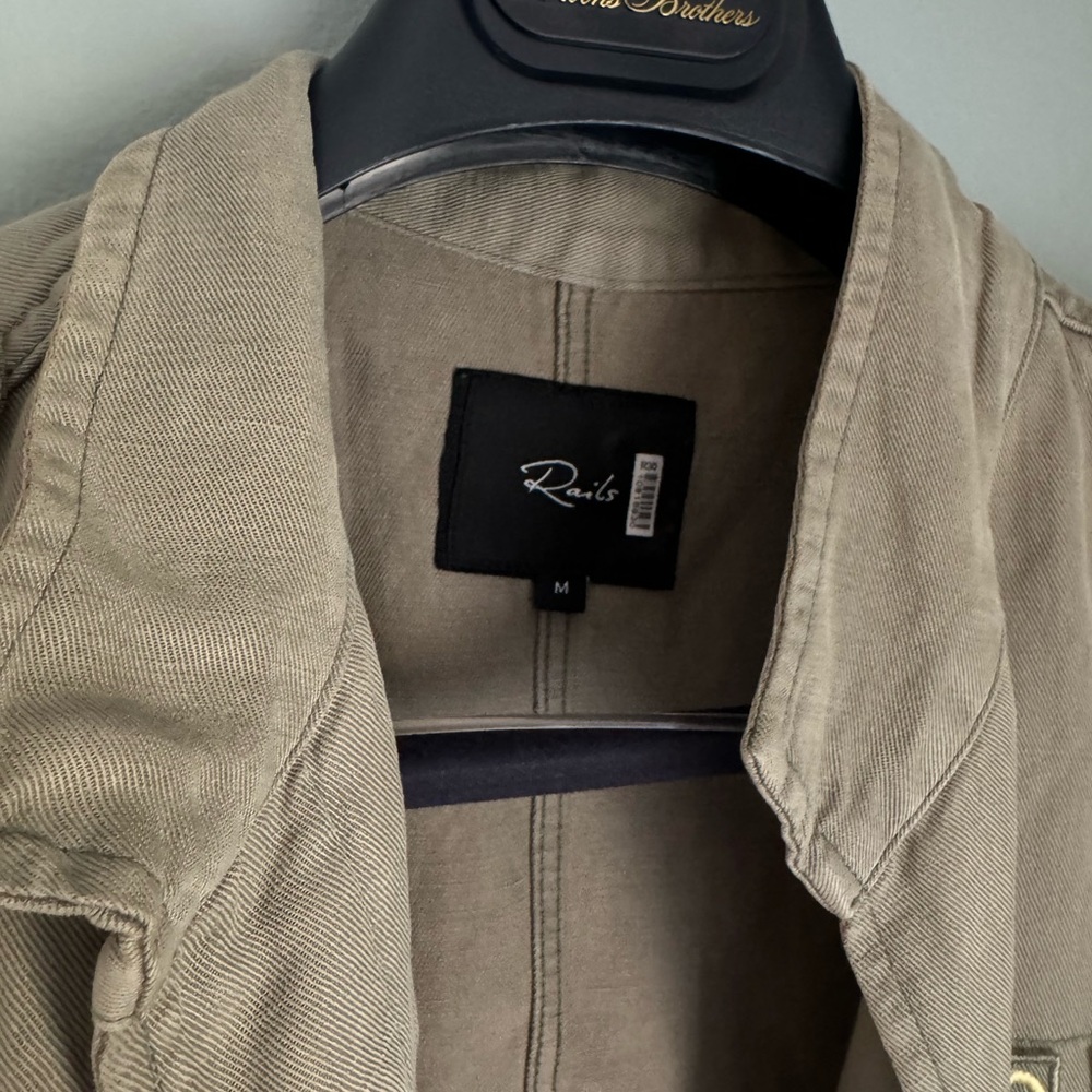 RAILS Rowens military style jacket Sage Sz M - Picture 6 of 14